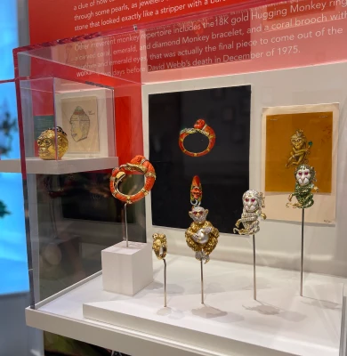 David Webb display case