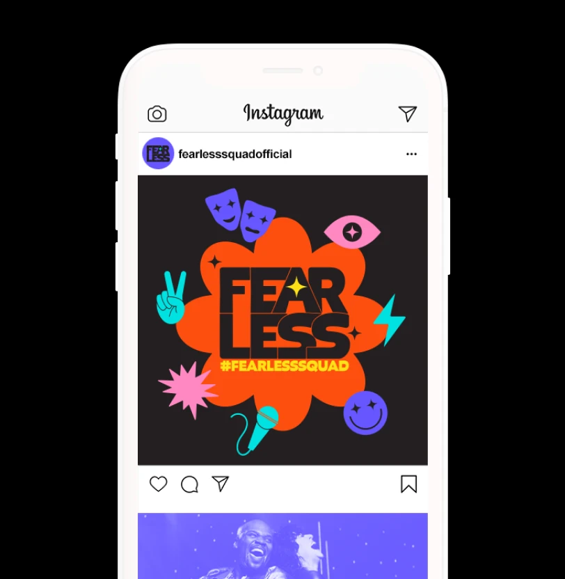 Fearless iPhone IG card