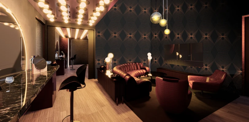 Sphere Dressing Room rendering