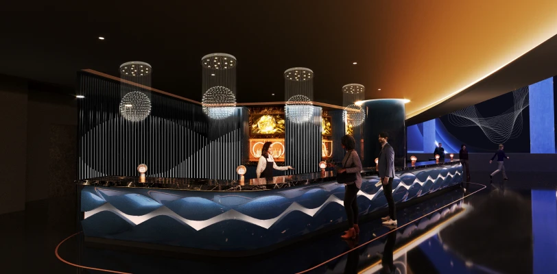 Sphere wall pattern rendering