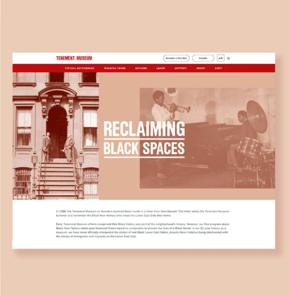 Tenement Museum website