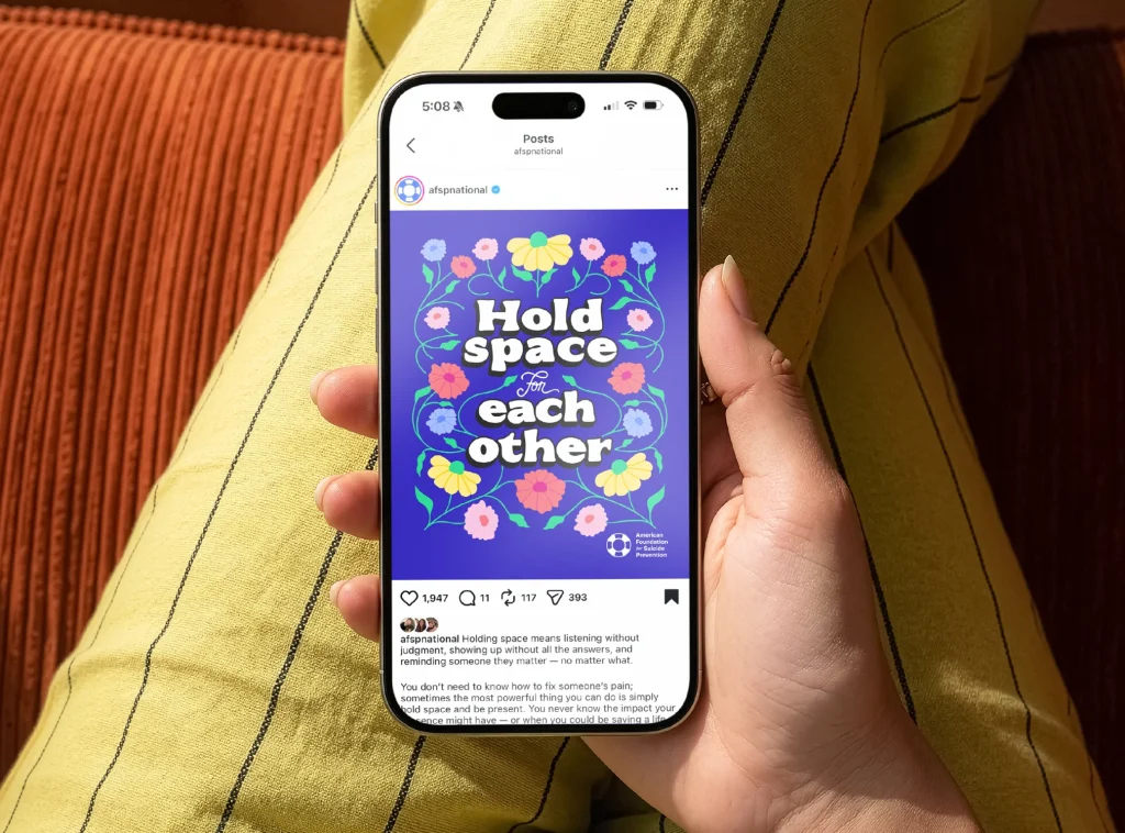 AFSP Social Media mockup
