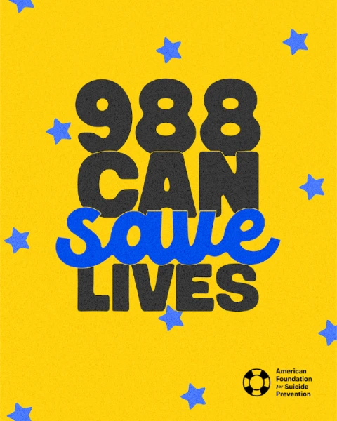 AFSP - 988 Can Save Lives screen
