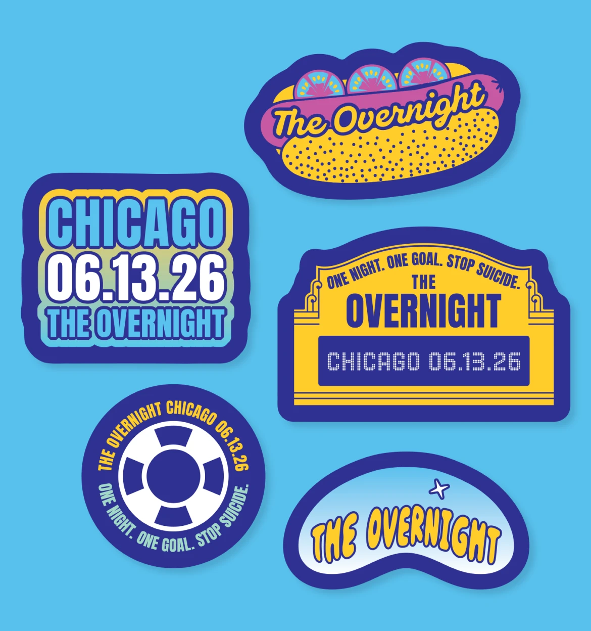 AFSP Stickers mockups