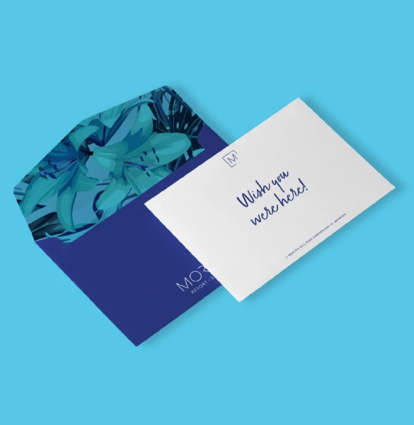 The Morgan Resort welcome card