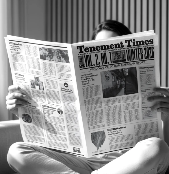 Tenement Museum Newspaper Concept